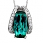 Blue-Green Tourmaline Pendant